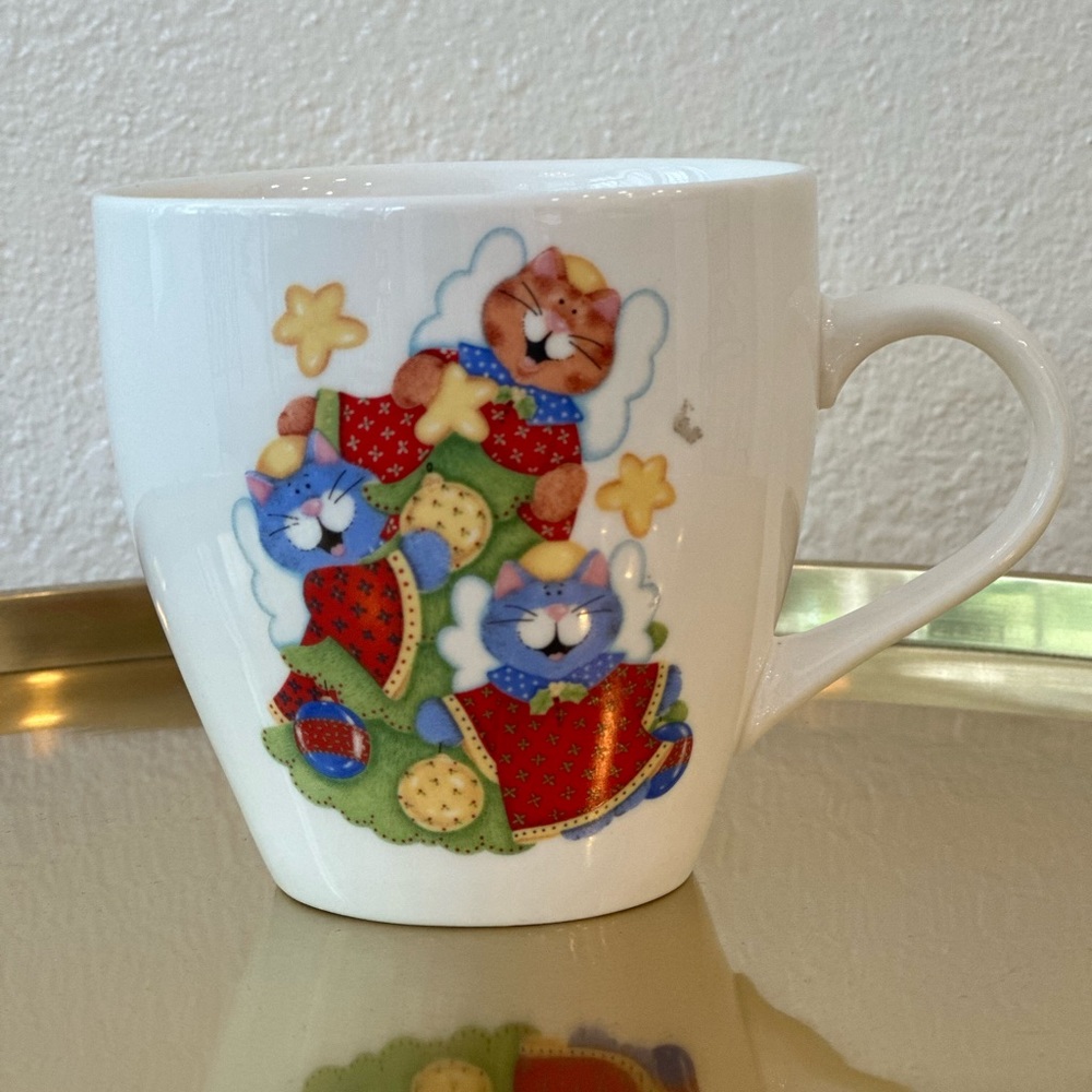 Royal Norfolk Cat Angel Christmas Mug